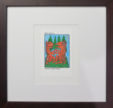 Framed bookplate