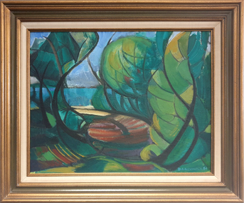 Painting - Artwork, David Alexander, Path to the Beach Merimbula by David Alexander, 1984