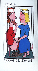 Artwork - bookplate, Andrew Sibley, Bookplate for Robert C. Littlewood, 2014