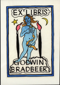 Artwork - bookplate, Andrew Sibley, Bookplate for Godwin Bradbeer, 2014