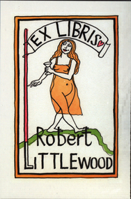 Artwork - bookplate, Andrew Sibley, Bookplate for Robert Littlewood, 2014