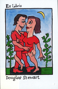 Artwork - bookplate, Andrew Sibley, Bookplate for Douglas Stewart, 2014