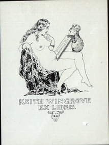 Artwork - bookplate, Keith Wingrove Ex Libris, not dated
