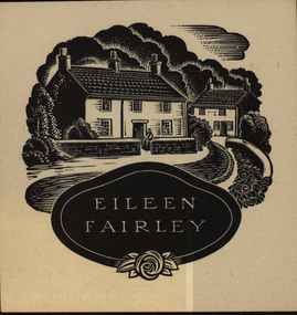 Artwork - bookplate, Eileen Fairley, not dated