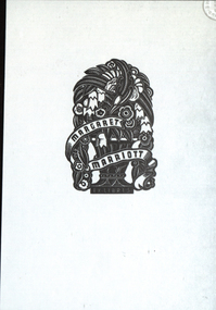 Artwork - bookplate, Margaret Marriott Ex Libris, not dated