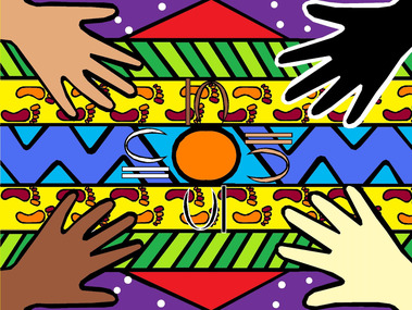 Artwork, other - Artwork, 'Reconciliation' by Shanaya Sheridan and Josh Muir, 2018