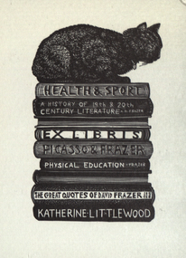 Artwork - bookplate, Ex Libris Katherine Littlewood, not dated