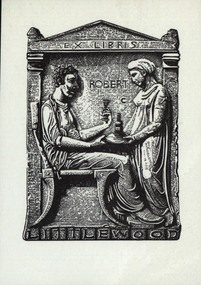 Artwork - bookplate, Ex Libris ROBERT C LITTLEWOOD, not dated