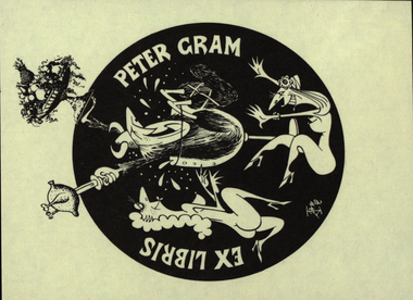 Artwork - bookplate, "Ex Libris - Peter Gram", not dated