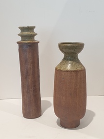 Ceramic, Two Pottery Vases by Mark Reid