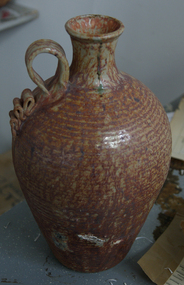 Ceramic, Salt Glazed Bottle by Stephen Cuthill, 1982