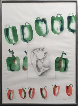 Painted capsicums