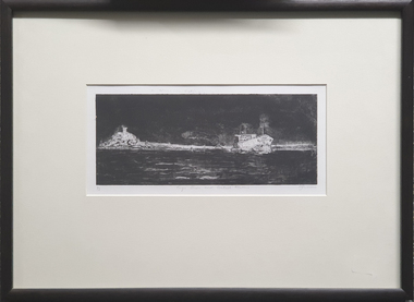Print, Mary Wagenfield, Tugs, Ships and Control Towers, 2001