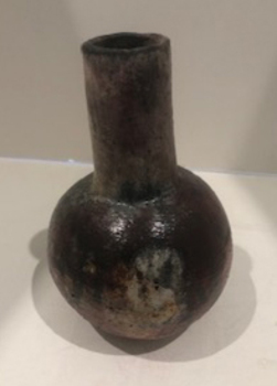 Small pit fired bottle