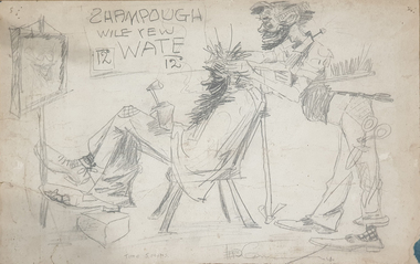 Drawing, Edwin [Ted] Cannon, Shampoo Wile Yew Wate, 2014