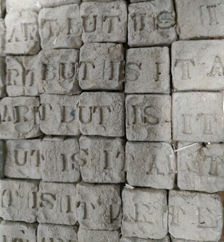 Stoneware mosaic by Russell Thorpe