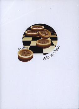 Bookplate featuring a gameboard