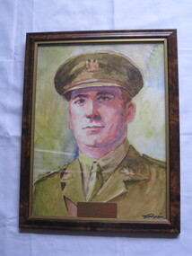 Framed portrait, Lieutenant George Morby Ingram VC MM