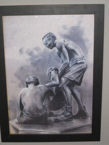 Pencil drawing, The "Weary' Dunlop Memorial, Benalla, 1990