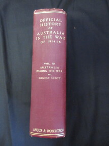 Book, Ernest Scott, Official History of Australia in the War of 1914-18/  Australia during the War, 1941