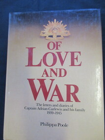 Book, Philippa Poole, Of Love and War, 1983