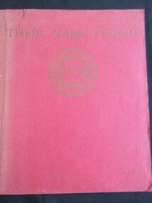 Book, The Commonwealth War Graves Commission, Their Name Liveth