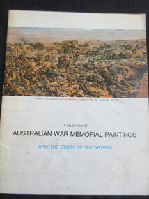 Booklet - Book (Paperback), John Brackenreg Australians Artists Editions, A Selection of Australian War Memorial Paintings, 1967
