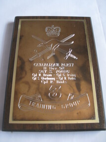 Plaque - Heraldry, Catafalque Party