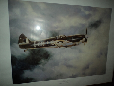 Print - Framed Print, Andrew Stuart Smith, Spitfire - Ace of Spades, 1995