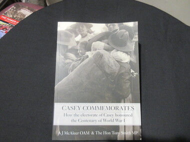 Book, Mt Evelyn RSL, Casey Commemorates, 2019