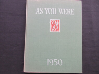 Badge - Book, Australian War Memorial, As You Were 1950, 1950