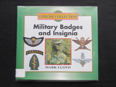 Book, Mark Lloyd, Concise Collection - Military Badges and Insignia, 1995
