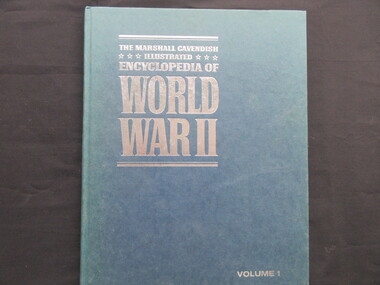 Book, The Marshall Cavendish Encyclopedia of World War 11-Vol 1