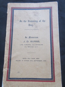 Booklet, In The Dawning of the Day
