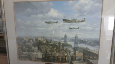 Print - Framed Print, Spitfires over London