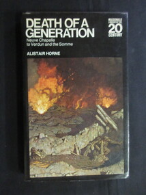 Book, Alistair Horne, Death of a Generation, 1970