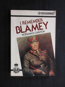 Book, Norman D Carlyon, I Remember Blamey, 1981