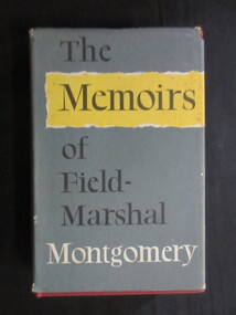 Book, Collins, The Memoirs of Field Marshall Montgomery, 1958