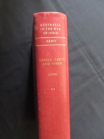 Book, Australian War Memorial, 1953