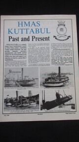 Booklet, HMAS Kuttabul - Past and Present, 1984