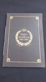 Book, Roll of Honour 1914-1918
