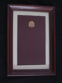 Badge - Badge - Limited edition, Framed badge of" The Returned Sailors, Soldiers Imperial League of Australia" 1919