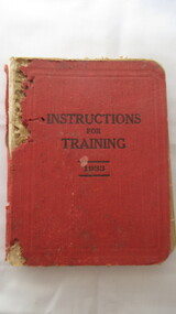 Book, Australian Army Military Board, Instructions for Training 1933, 1933