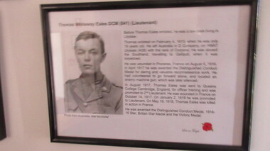 Photograph, Thomas Whiteway Earles DCM (841) (Lieutenant)