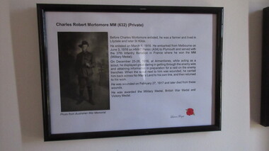 Photograph, Charles Robert Mortomore MM (632) (Private)