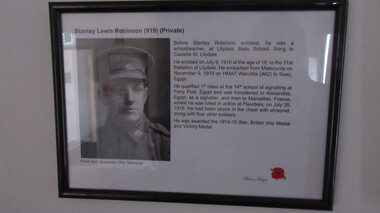 Photograph, Stanley Lewis Robinson (919) (Private)