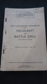 Book, McClaren & Co Pty Ltd, The instructor's handbook on Fieldcraft and Battle drill, 1943
