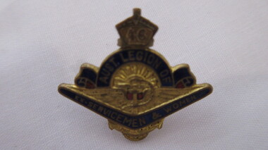 Badge, Stokes, Australian Legion of ex Servicemen and Women, 1946