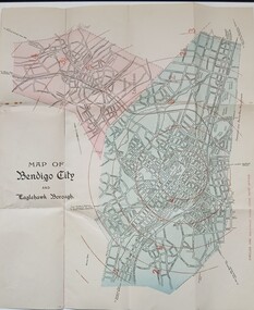 Map (item) - Map of City of Bendigo and Borough of Eaglehawk 1923, 12/4/1923