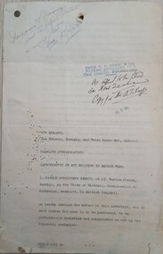 Administrative record (item) - Abbott Barb Wire Patent correspondence 1934-1950, 1934 to 1950